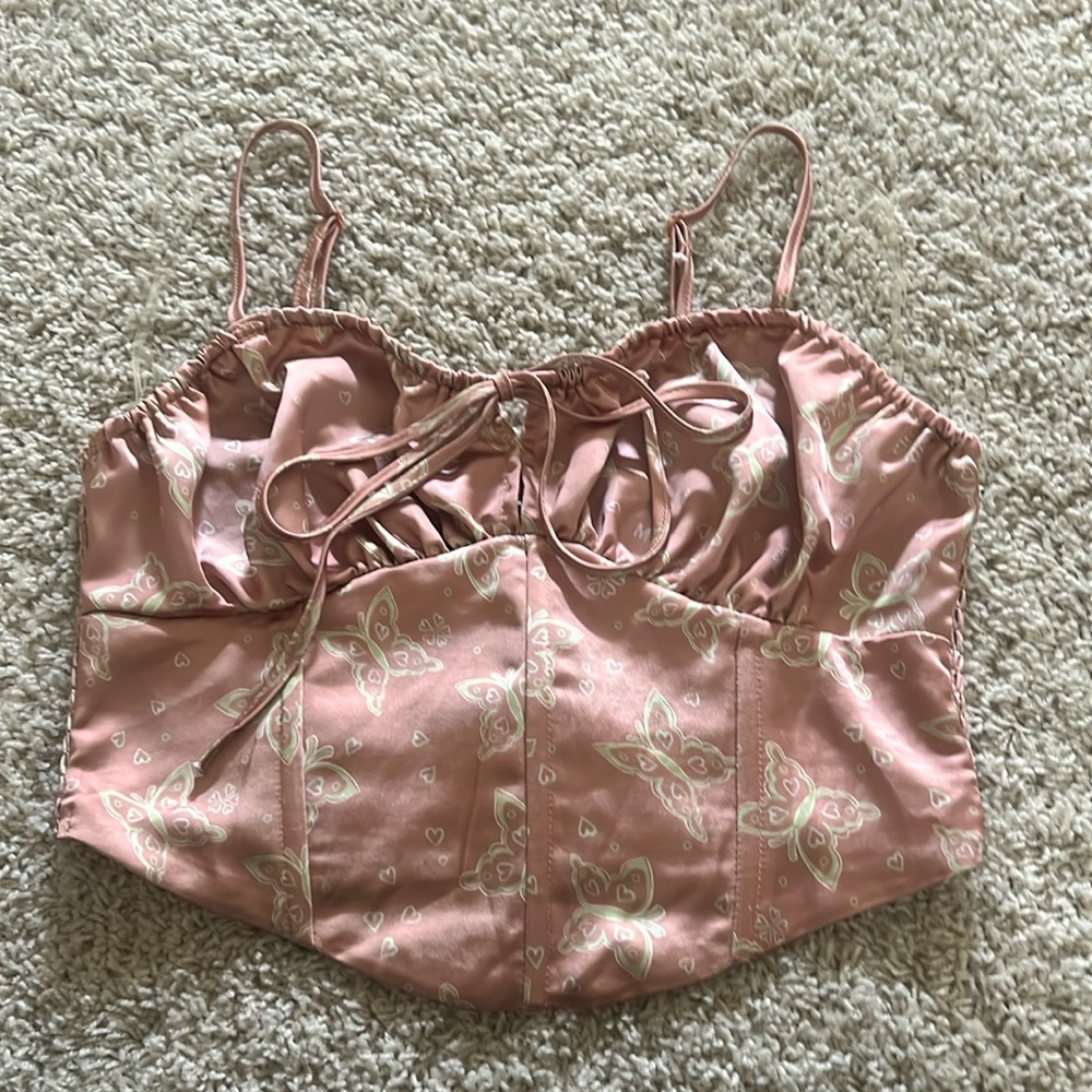 L.A. Hearts satin bustier top